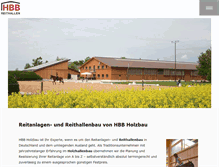 Tablet Screenshot of hbb-holzbau.de